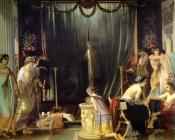 维克多 Mottez : Zeuxis choosing a model for Helen